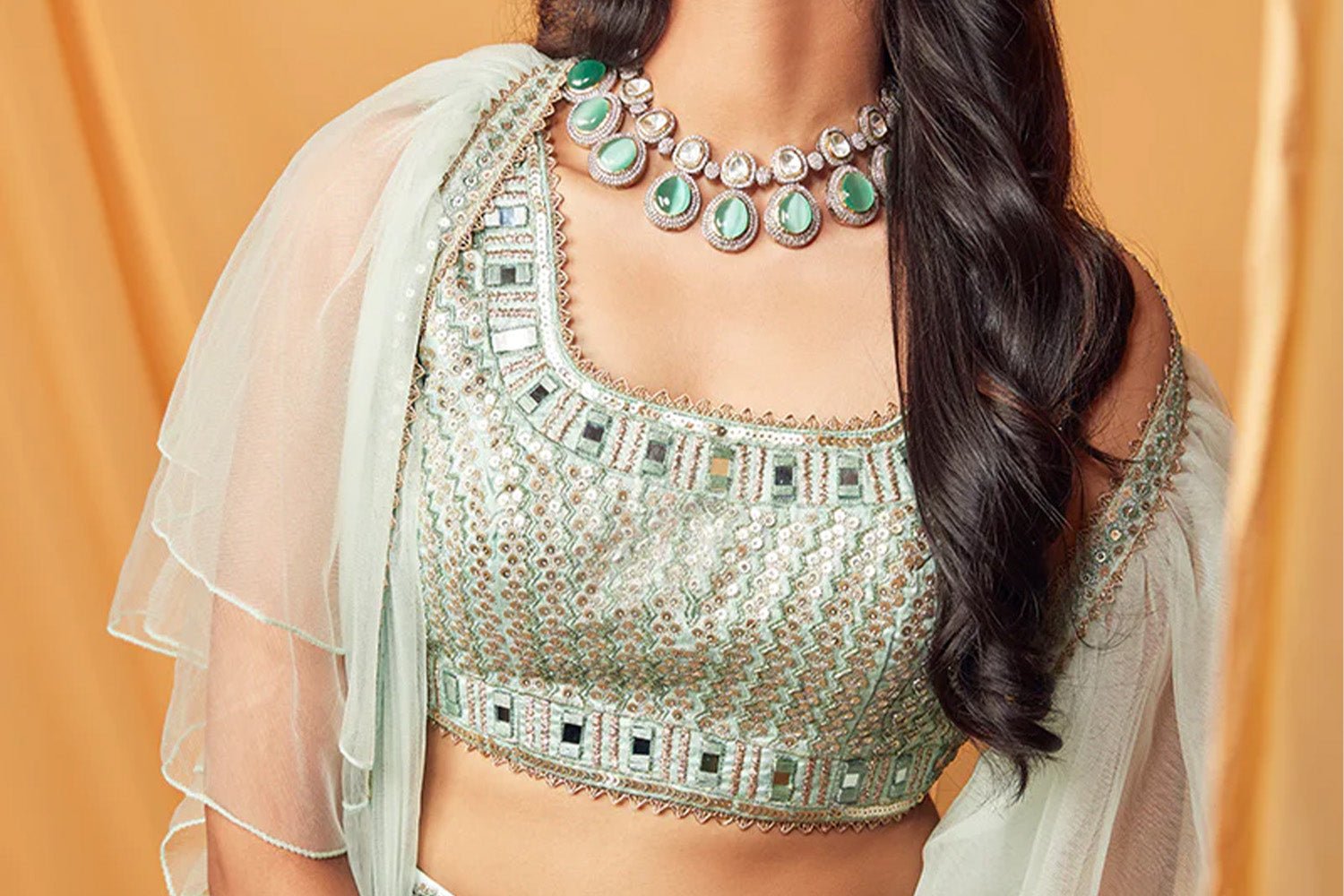 7 Crop Top Lehenga Designs for Casual Wear - Lashkaraa
