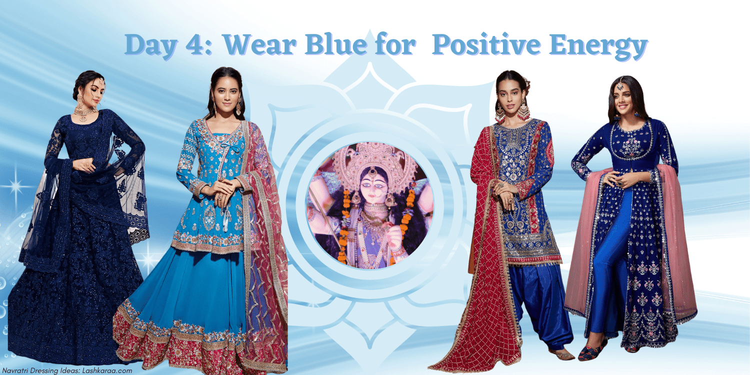 Choose Royal Blue Colour for Fourth Day of Navratri - Lashkaraa