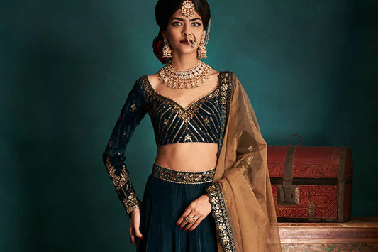 Beautiful Velvet Lehenga Picks for the Bride-To-Be