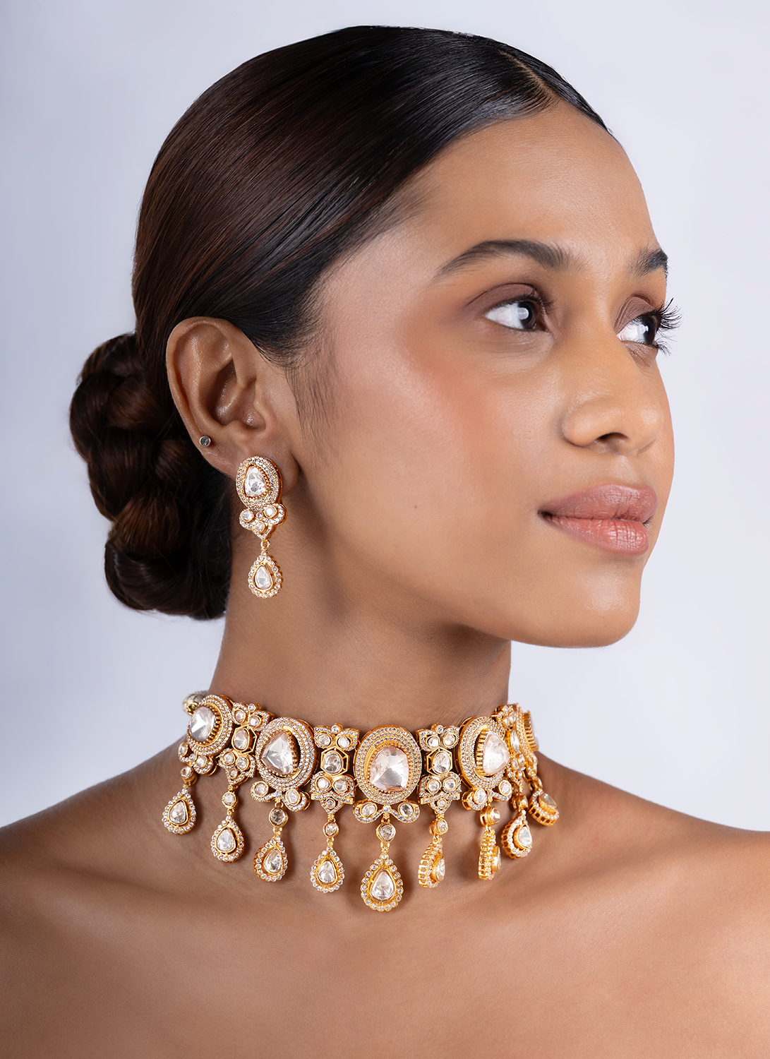Kundan and Polki Choker Set