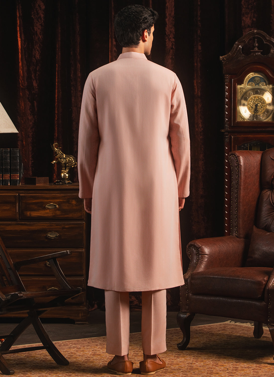 Light Pink Embroidered Kurta Set