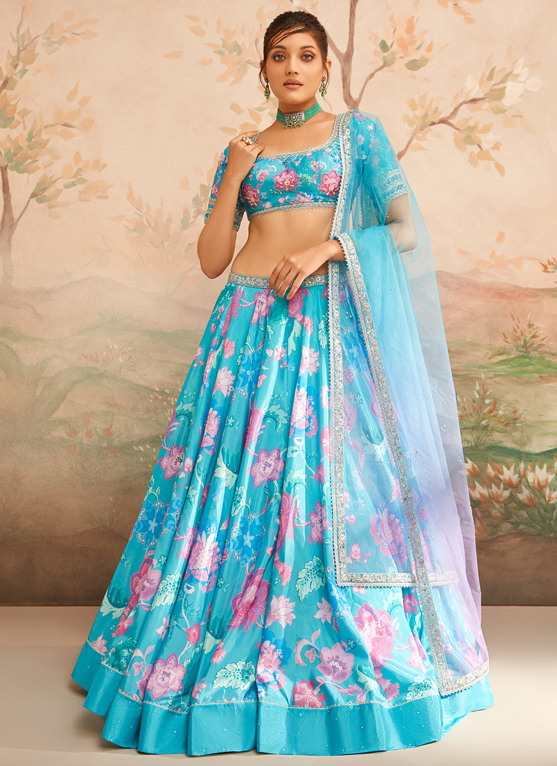 Printed best sale ghagra choli