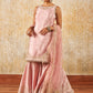 Pink Embroidered Gharara Suit