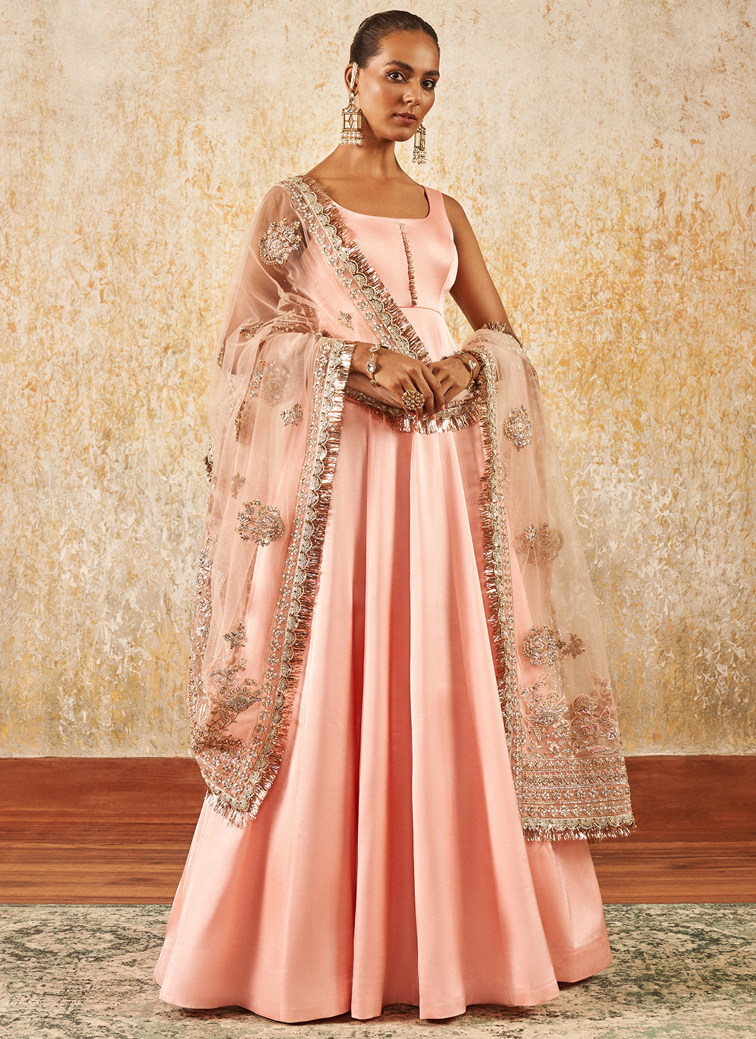 Blush Pink Embroidered Anarkali