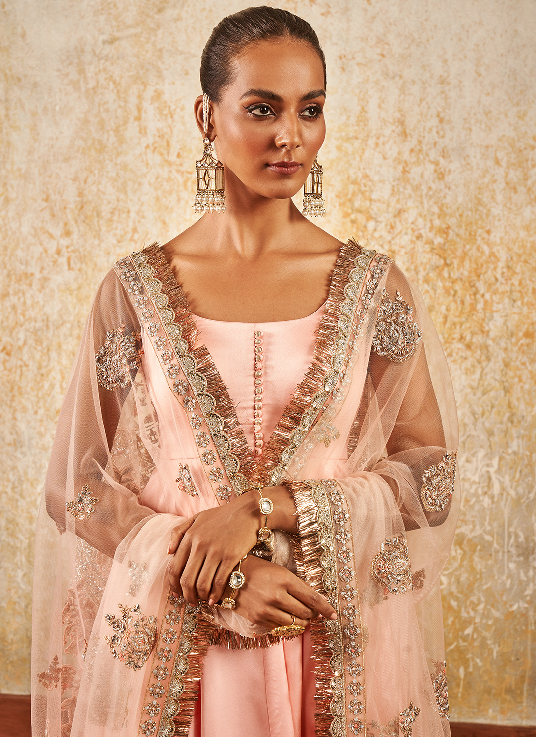 Blush Pink Embroidered Anarkali