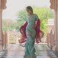 Dusty Mint Embroidered Gharara Suit