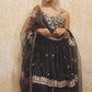Black Embroidered Patiala Suit