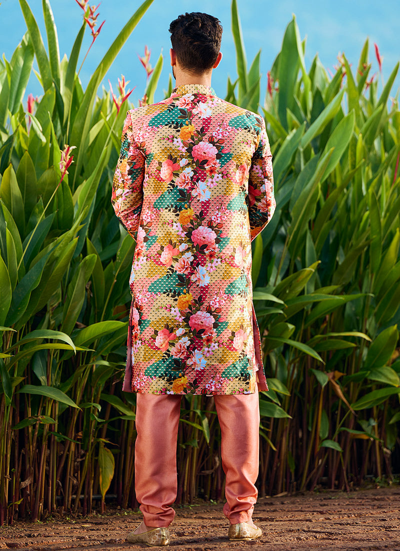 Multi Floral Printed Kurta Set