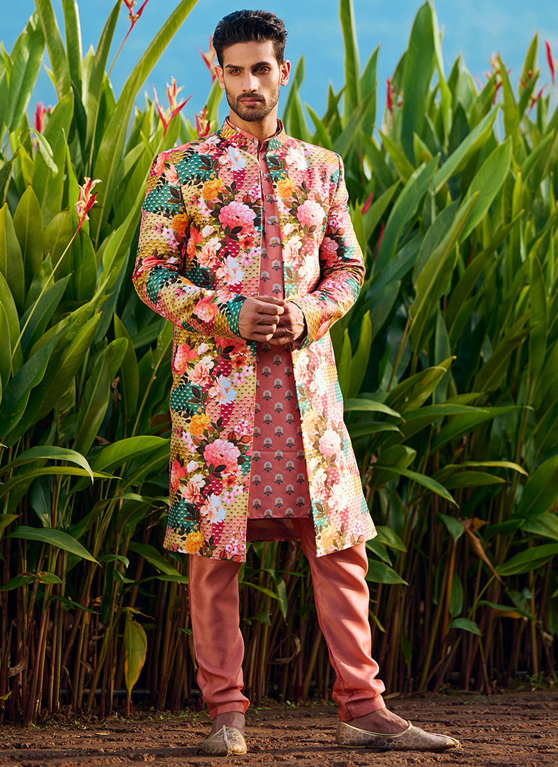 Multi Floral Printed Kurta Set