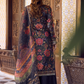 Black Floral Embroidered Palazzo Suit