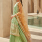 Dusty Green Embroidered Sharara Suit