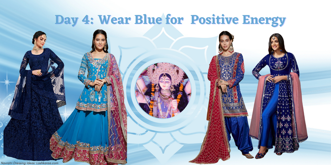 Choose Royal Blue Colour for Fourth Day of Navratri