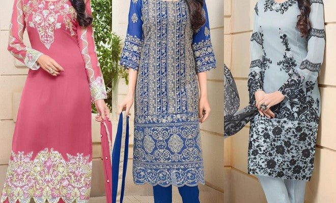 Latest Collection of Pakistani Designer Salwar Kameez Suits