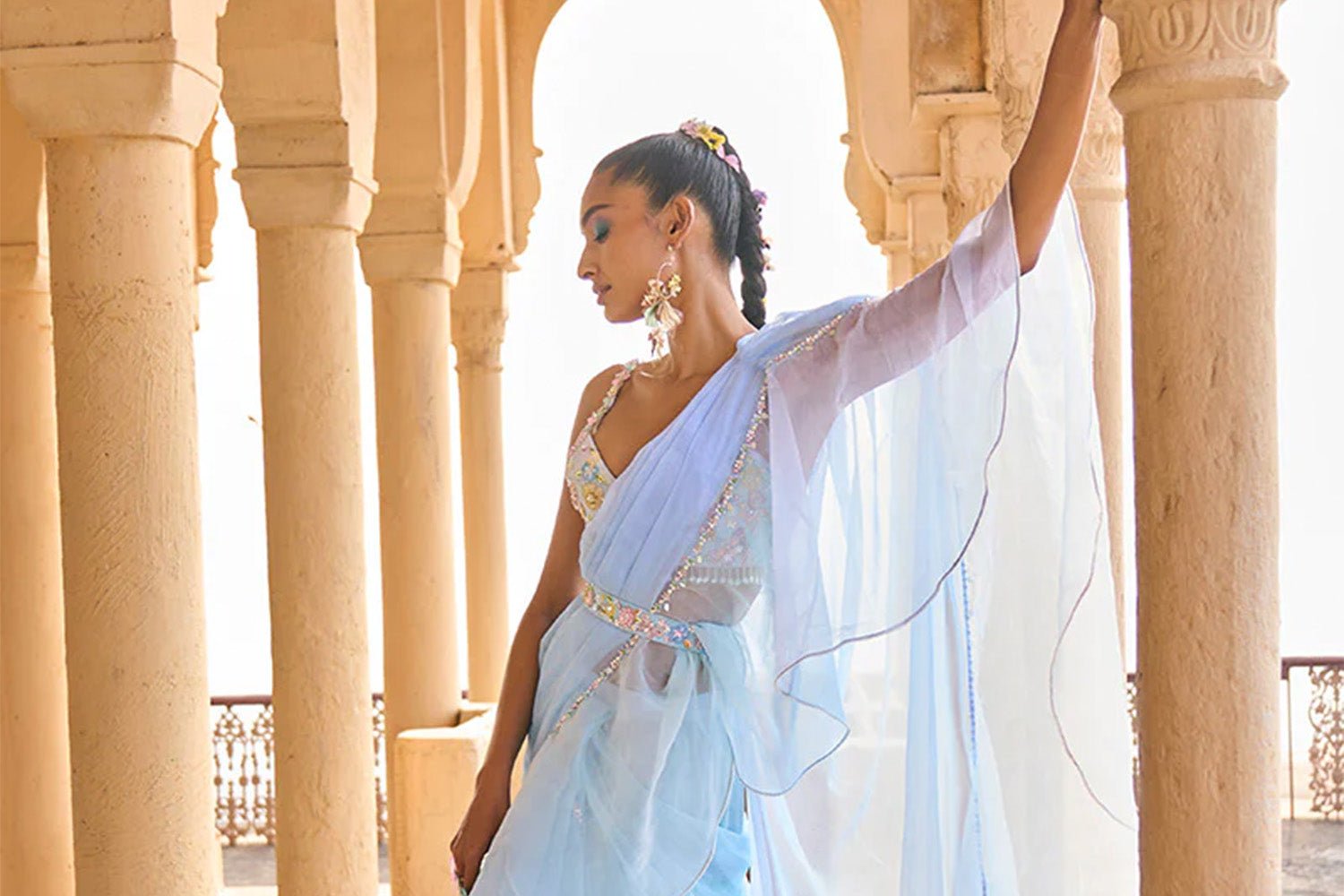 Five Modern Blouse Designs for Chiffon Saree - Lashkaraa