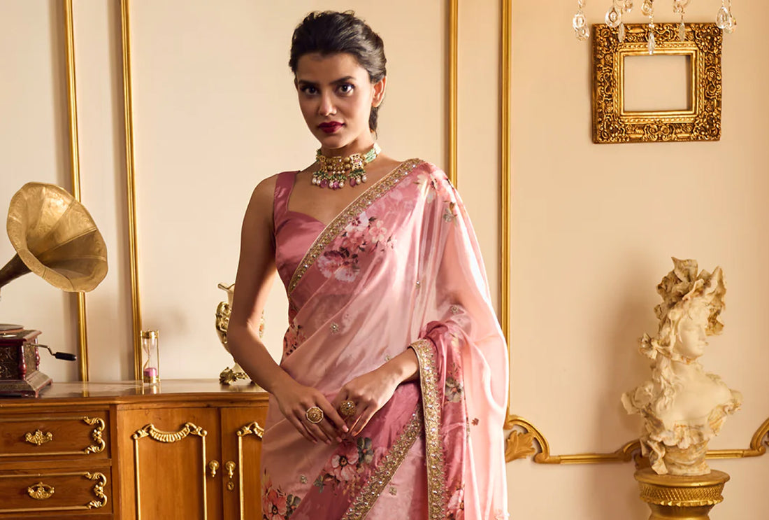 Bloom Bright in a Floral Saree This Summer