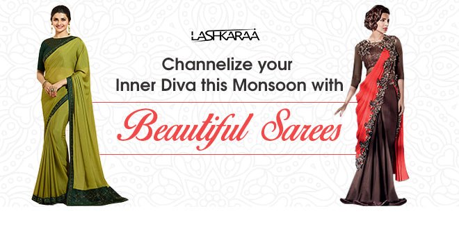 How to Rock a Saree Look Even in Heavy Monsoons - Lashkaraa