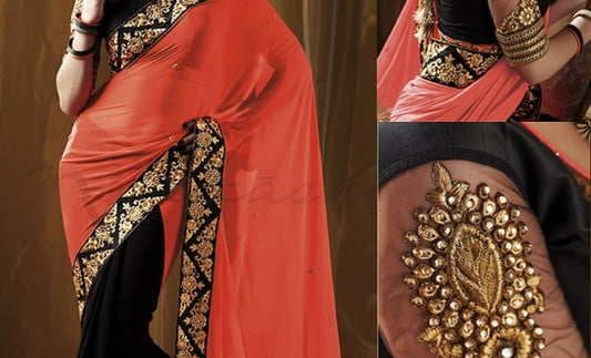 Different Types of Party Wear Sarees Designs 2015