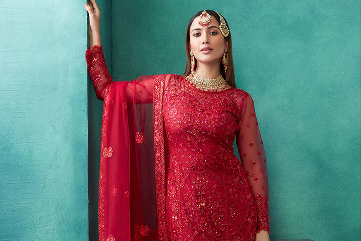 red wedding dress indian Indian Bridal lehenga | Maroon lehenga | Indian Weddings | Intimate Weddings