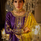 Purple Embroidered Punjabi Suit