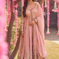 Light Pink Embroidered Anarkali Style Sharara