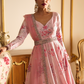 Light Pink Floral Printed Anarkali