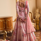 Light Pink Floral Printed Anarkali