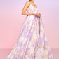 Purple Floral Embellished Anarkali