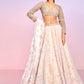 Soft Pink Floral Embellished Lehenga
