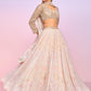 Soft Pink Floral Embellished Lehenga