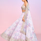 Lavender Floral Embellished Lehenga