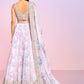 Lavender Floral Embellished Lehenga