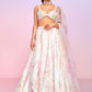 Light Pink Multicolor Floral Embellished Lehenga