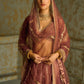 Dusty Pink and Gold Embroidered Lehenga