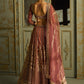 Dusty Pink and Gold Embroidered Lehenga