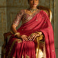 Red and Gold Embroidered Saree