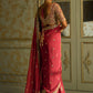 Red and Gold Embroidered Saree