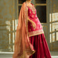 Pink Embroidered Sharara Suit