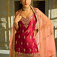 Pink Embroidered Sharara Suit