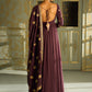 Purple and Gold Embroidered Anarkali