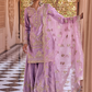 Dusty Purple Embroidered Sharara