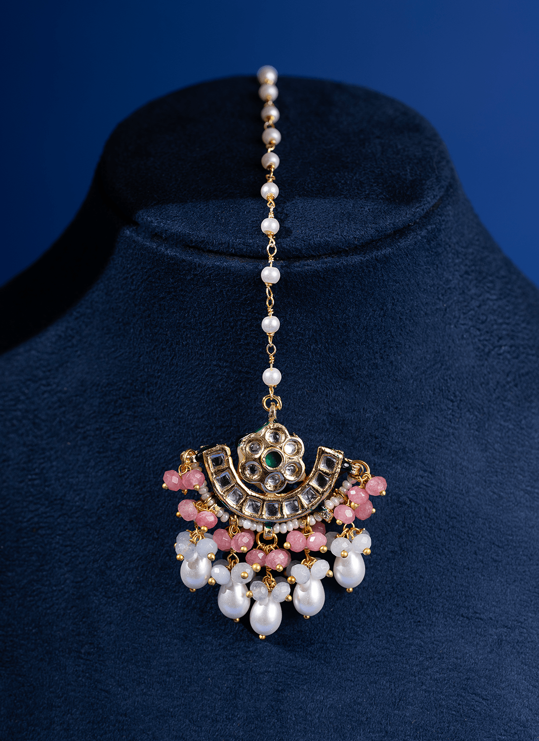 Multicolor Pastel Kundan Choker Set - Lashkaraa