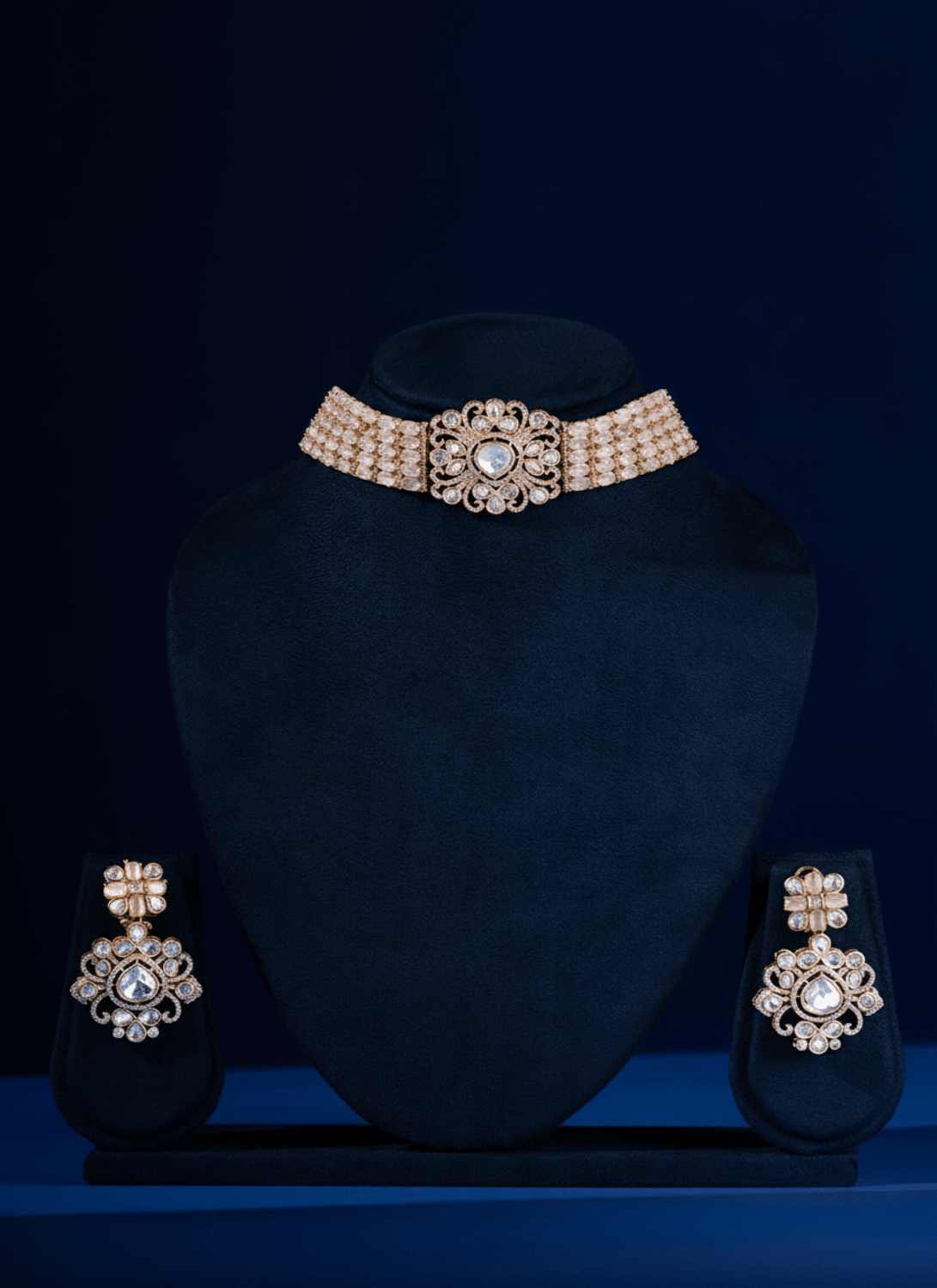 Pink Beaded Choker Set - Lashkaraa
