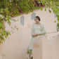 Dusty Green Embroidered Anarkali