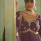 Purple and Gold Embroidered Anarkali