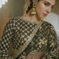 Black and Gold  Embroidered Saree