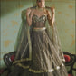 Dark Grey Embellished Corset Style Lehenga