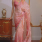 Light Pink Floral Printed Saree
