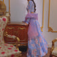 Lavender Floral Printed Lehenga