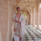 White Multicolor Embroidered Patiala Suit