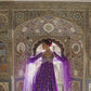 Purple Embroidered Brocade Anarkali